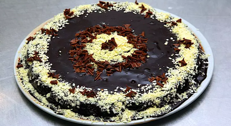 Torta cioccolato fondente e bianco